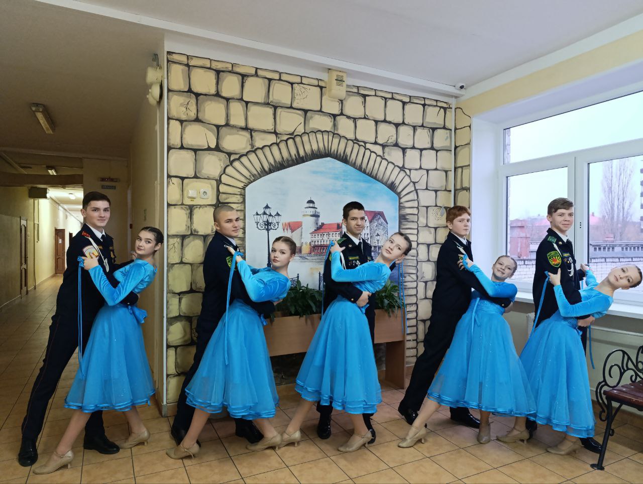 Смотр-конкурс хореографических коллективов кадетских классов.